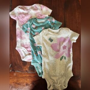 Butterfly and Flowers Onesie bundle